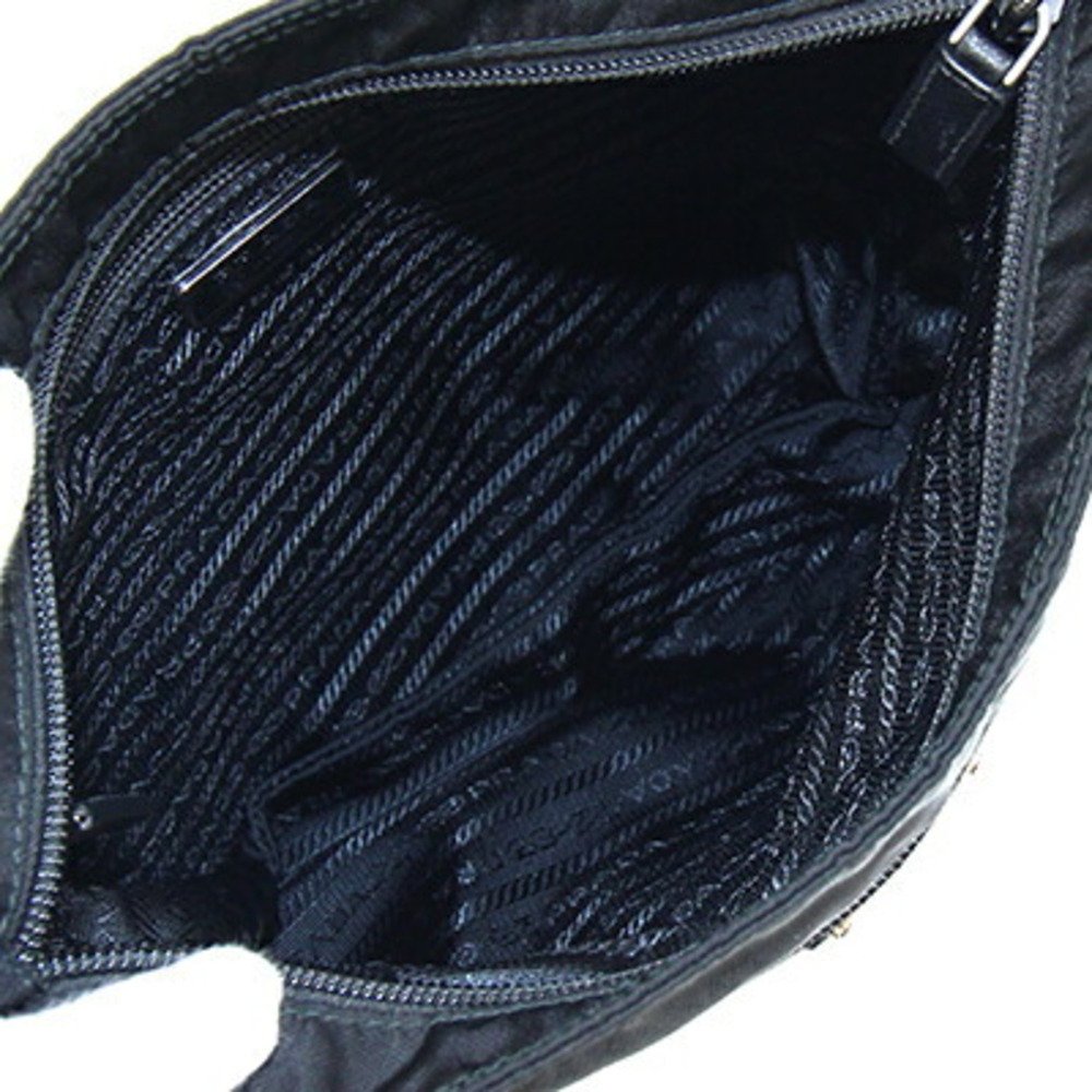 PRADA Black Leather Shoulder Bag - Picture 3 of 8